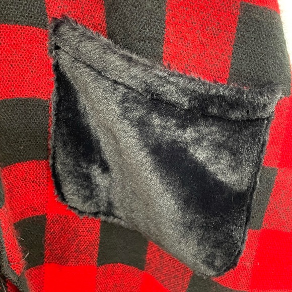 MARCUS ADLER Plaid Poncho Cape Shawl One Size Fits Most Soft - Picture 12 of 13
